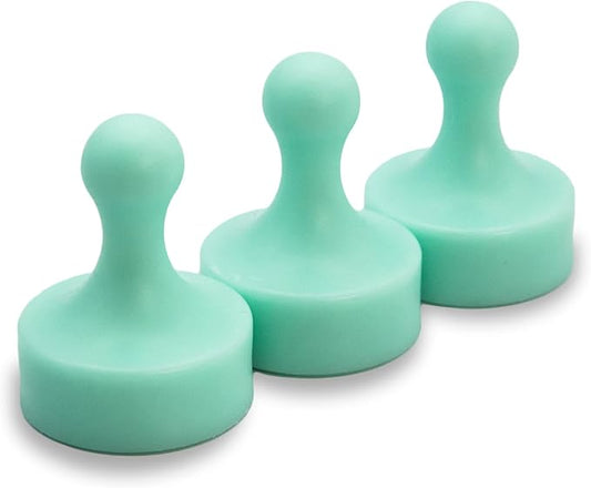 GLASSBOARD STUDIO Powerful Neodymium Magnets, Pawn-Shaped - Strong Fridge/Refrigerator and Whiteboard Magnet, Ideal for Office, Kitchen, Crafts - Rare Earth, Heavy Duty (3, Summer Mint)-DeskLoop Office