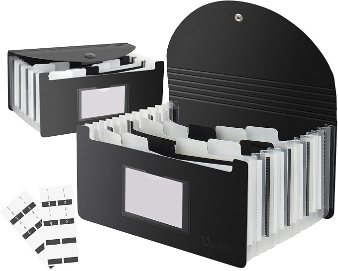 Uquelic Stand Receipt Organizer Folder by Uquelic