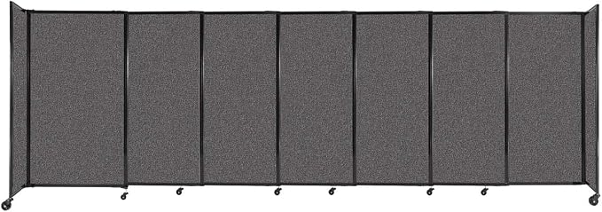 Versare Straightwall Sliding Portable Wall Partition | Freestanding Office by VERSARE