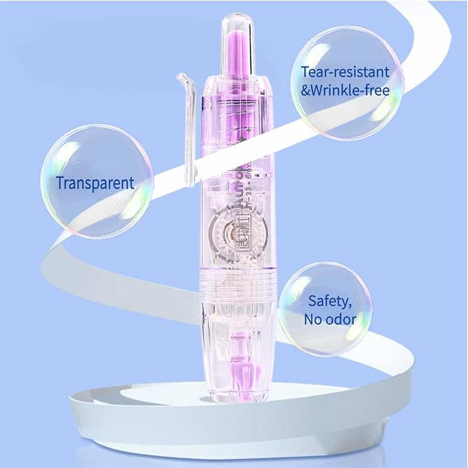 Refillable Correction Tape, 157 ft Total – 2 Pre-Filled Dispensers + 6 Snap-In - Image 2