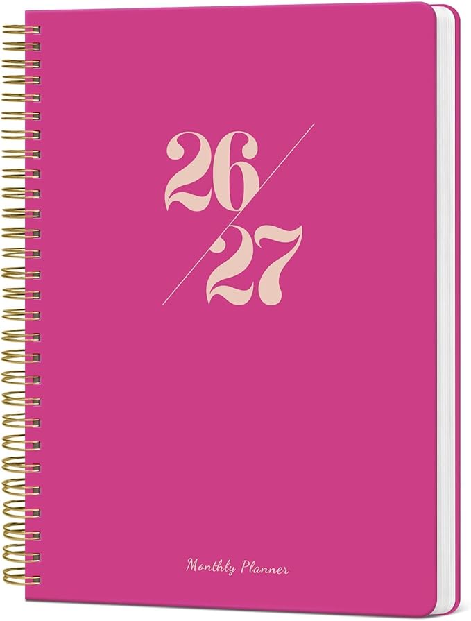 Monthly Planner 2026-2027, 18 Months Calendar Planner 2026-2027, Runs from July by Taja