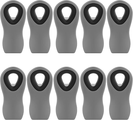 10PCS Magnetic Chip Clips Airtight Seal Reusable Grey Bag Clips by WUDIME