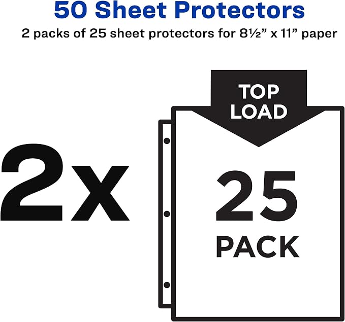 Avery Diamond Clear Top Sheet Protectors, Super Heavyweight Page Protectors - Image 6