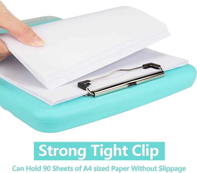 SFLHHDM Clipboard with Storage, Clip Boards 8.5x11, Plastic Clipboards with Pen - Image 3