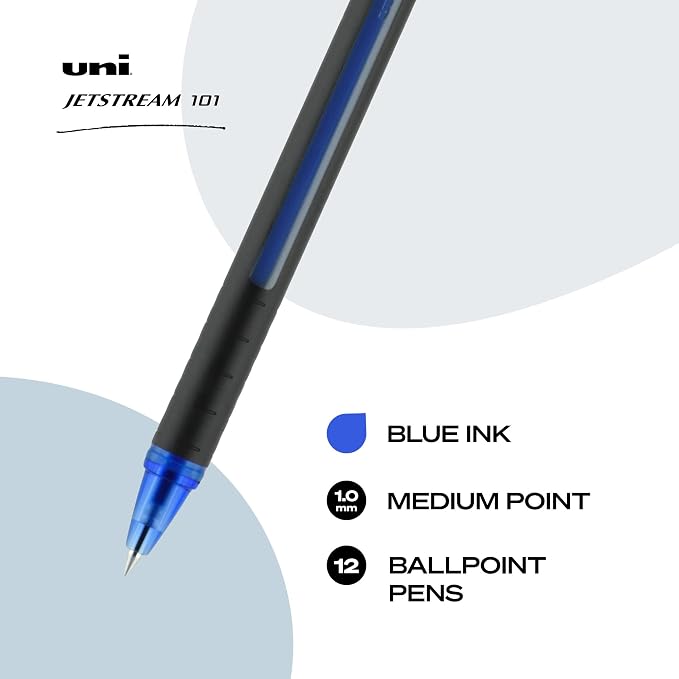 uniball Jetstream 101 Ballpoint Pens, Medium Point, 12 Pack - Image 2