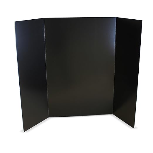 Flipside Products 36” x 48” Foam Project Boards for Presentations, Science Fair, School Projects, Event Displays and Trifold Picture Board - Black - 10 Pack-DeskLoop Office