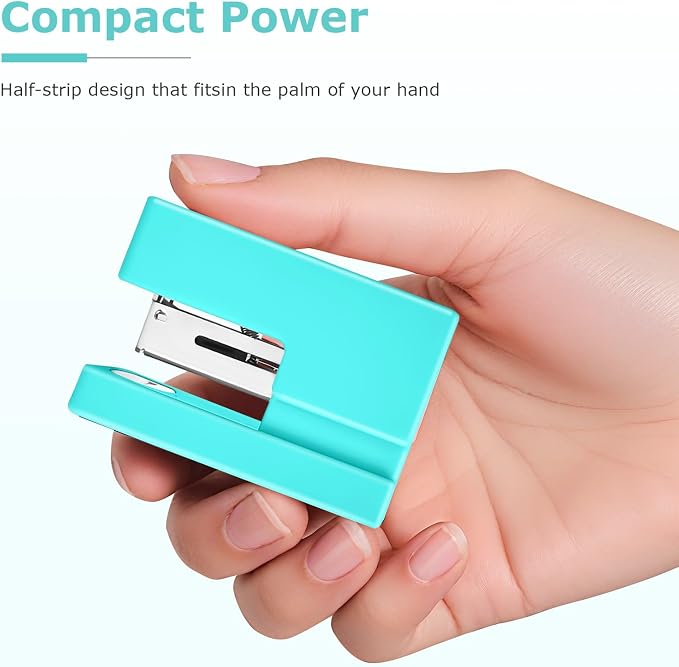 Mini Stapler - Small Cute Desk Staplers - 25 Sheet Capacity - Image 3