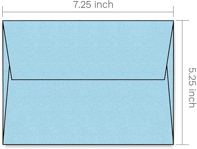 110 5x7 Light Blue Invitation Envelopes - Image 6