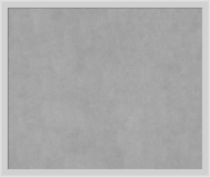 Amanti Art Silver Framed Magnetic Board 21x25 Medium Vision Board by AmantiArt