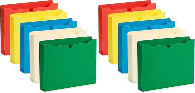 Blue Summit Supplies 2 Inch File Jackets, Expandable Folders, Heavy Duty 2 Inch by BlueSummitSupplies