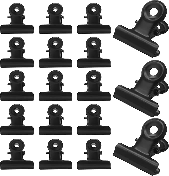 40 Pack Small Bulldog Clips 0.78 Inch Metal Hinge Clips Hinge Binder Clips - Image 7