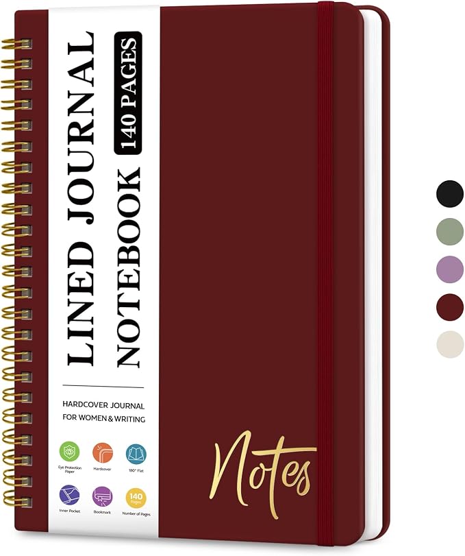 ZOTIA Lined Spiral Journal Notebook by Zotia