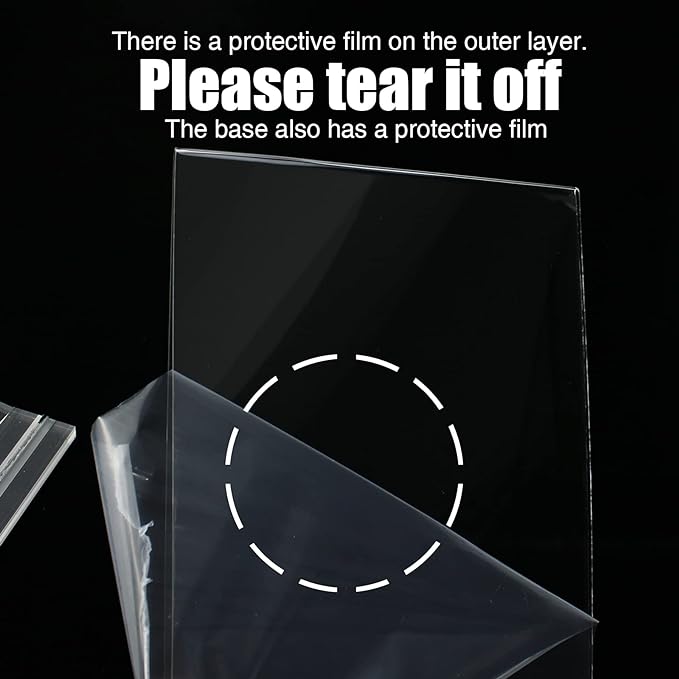 Lechay 8.5 x 11 inches Clear Table Menu Display Stand Desktop Display Stand - Image 4