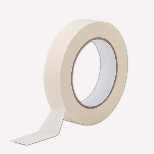 Lichamp Masking Tape 1 inch, 2 Pack General Purpose Beige Masking Tape White - Image 2