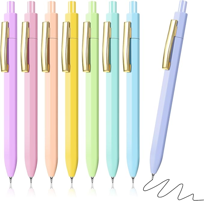Piochoo Ballpoint Pens, 0.7mm Click Pens by Piochoo