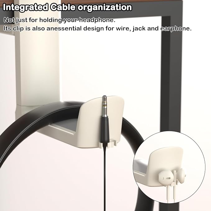 Headphone Hook - Adjustable Clamp-on Headphone Holder, Under Desk Gaming - Image 8