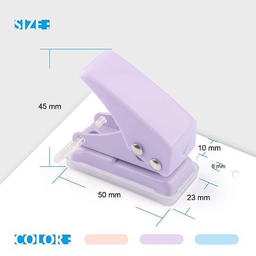 3 PCS Single Hole Puncher, Mini Hole Punch - Image 2