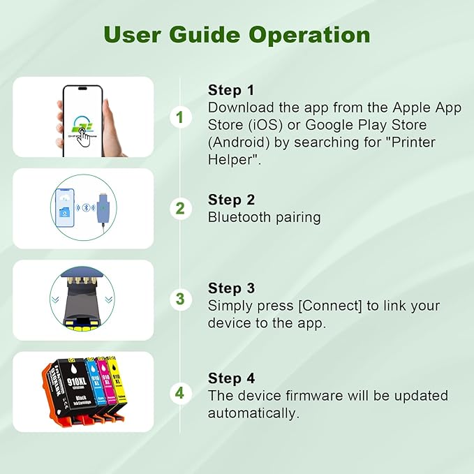 910 XL 910XL Ink Cartridges Combo Pack High Yield Replacement for HP 910XL Ink Cartridges for OfficeJet 8015e 8010 OfficeJet Pro 8025e 8020 8028e Printer (910 Ink 4-Pack)-DeskLoop Office