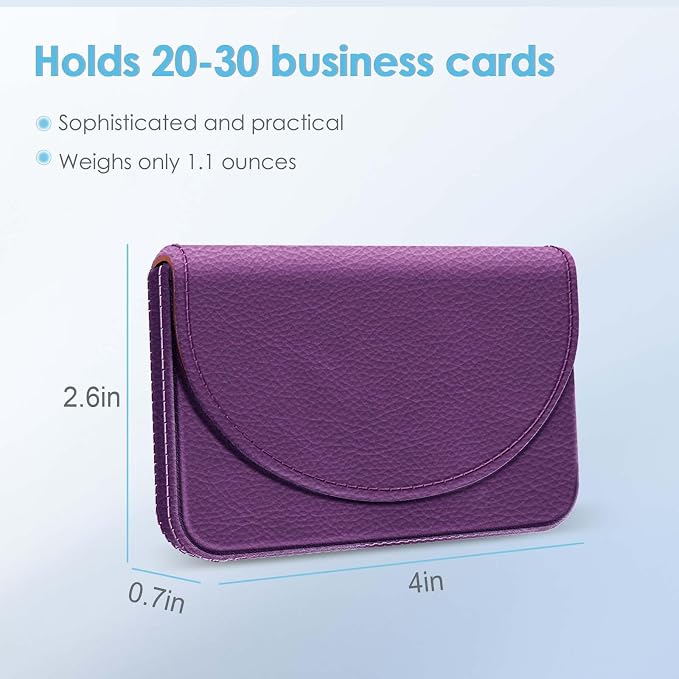 Business Card Holder，PU Leather Business Card Case Color Printing Pattern Card - Image 2
