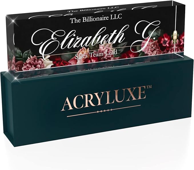 Desk Name Plate Personalized, Custom Name Plates, 2½/x8 Inches, Thick - Image 6