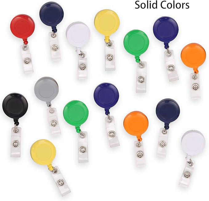 30 Pack Retractable Badge Holders, Badge Reel Name ID Badge Clips - Image 6
