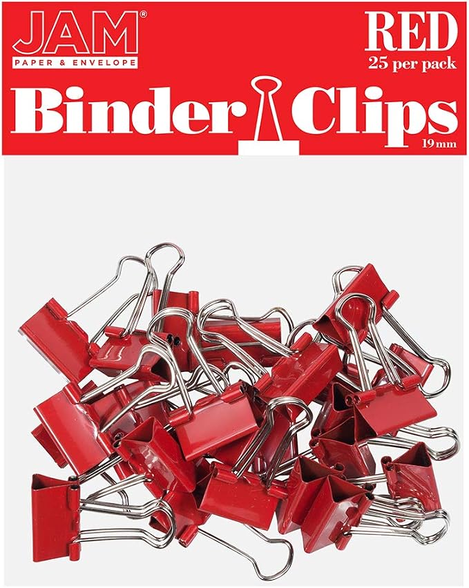 JAM PAPER Colorful Binder Clips by JAMPaper