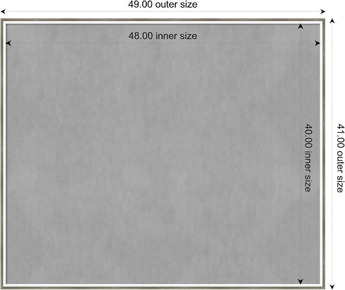 Amanti Art Silver Framed Magnetic Board 41x49 Oversize Vision Board - Image 4
