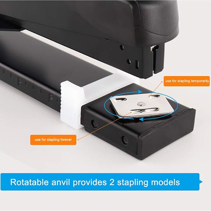 Long Reach Stapler Office Staplers Desktop Stapler, 50 Sheets Capacity Long Arm - Image 4