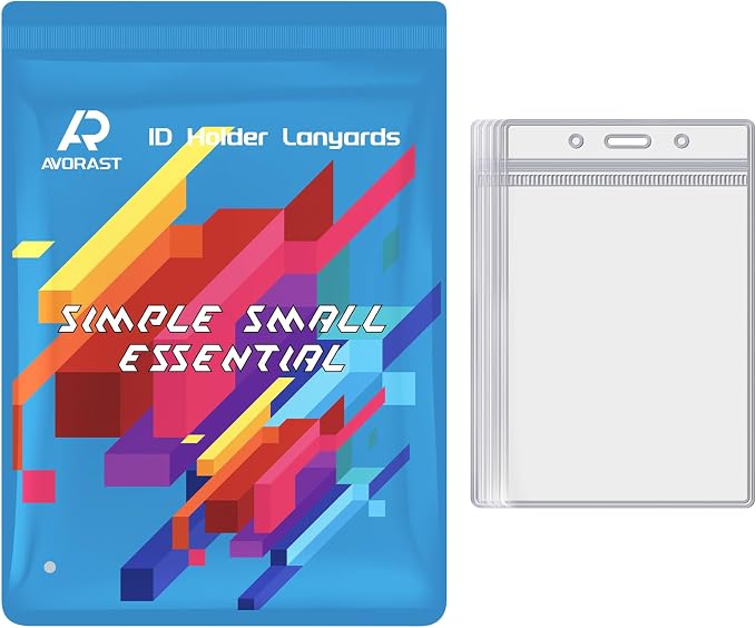 Avorast 10 Pack Vertical ID Card Name Tag Badge Holders - Image 7