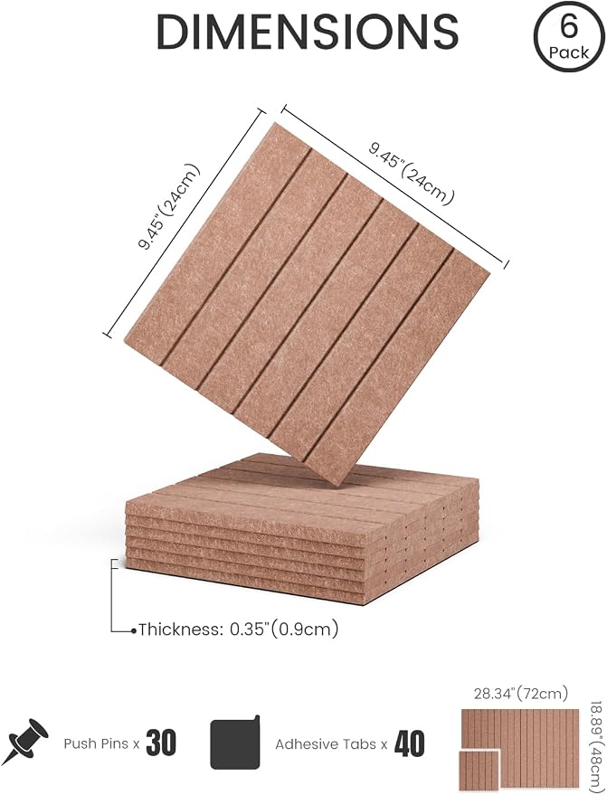 Felt Bulletin Board Tiles -28"x18" - Image 2