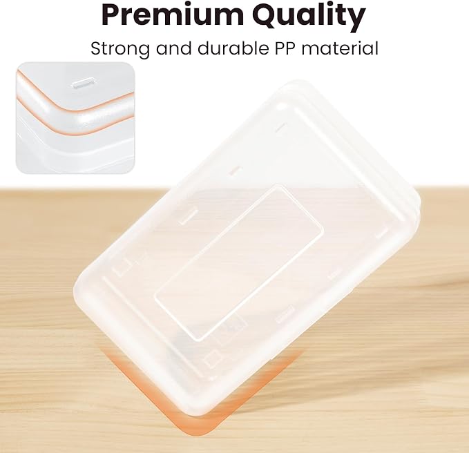 Sooez Clear Pencil Case 6 Pack – Plastic Pencil Box & Crayon Box Bulk, Large - Image 7