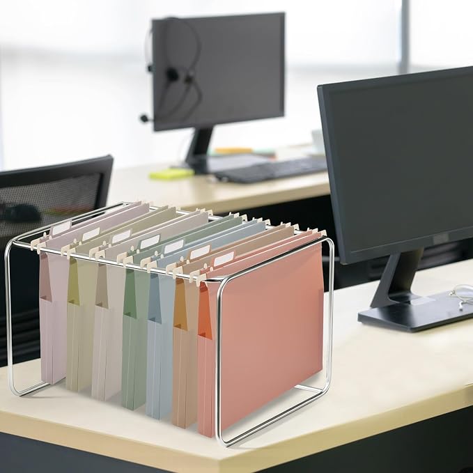 gisgfim 16 Pack Plastic Hanging File Folder Letter Size 1inch Expanding File - Image 5