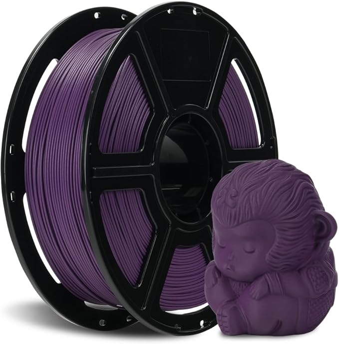 FLASHFORGE Carbon Fiber PLA Filament 1.75mm, Carbon Fiber Reinforced PLA 3D Printer Filament, 1KG Spool Dimensional Accuracy +/- 0.02mm, High Strength & High Abrasion-Resistance (Iris Purple)-DeskLoop Office
