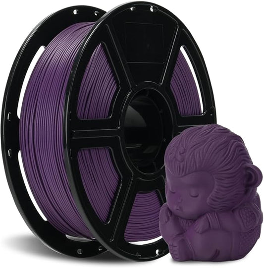 FLASHFORGE Carbon Fiber PLA Filament 1.75mm, Carbon Fiber Reinforced PLA 3D Printer Filament, 1KG Spool Dimensional Accuracy +/- 0.02mm, High Strength & High Abrasion-Resistance (Iris Purple)-DeskLoop Office