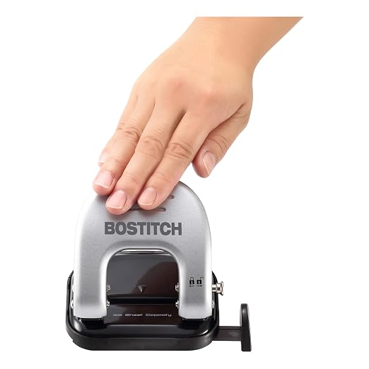 Bostitch Office EZ Squeeze Reduced Effort 2-Hole Punch, 2 Sheets, Locking Handle - Image 2