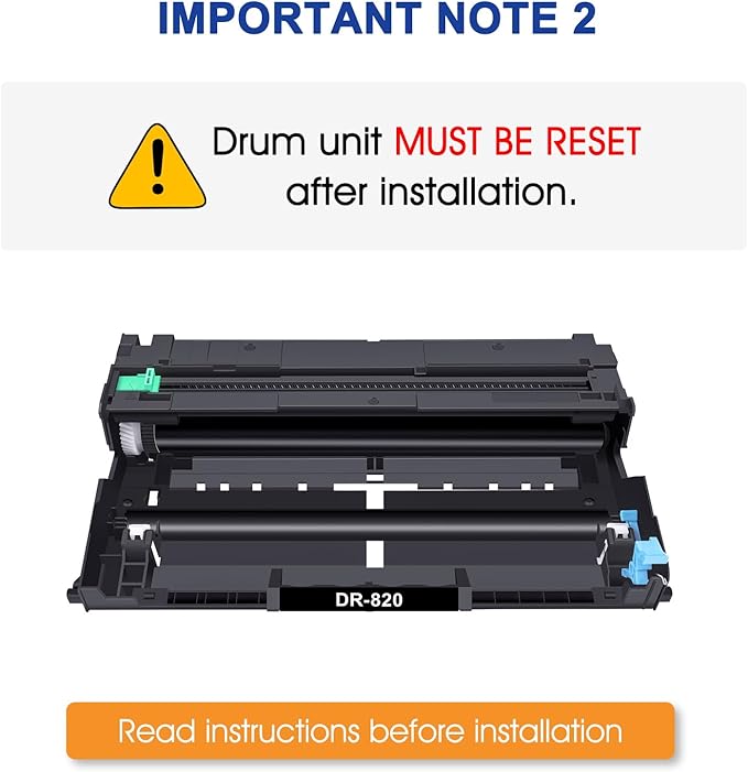 DR820 Drum Unit DR-820 DR 820 HL-L6200DW Compatible Replacement for Brother DR820 for HL-L6200DW HLL6200DW L6200DW MFC-L5850DW MFC-L5900DW MFC-L5700DW HL-L5200DW L5200DWT Printer Drum Unit 2PK-DeskLoop Office