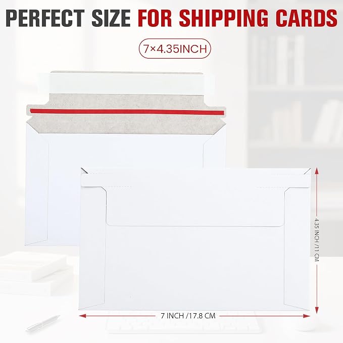 500 Pack Rigid Mailers, Perfect Size Shipping Envelopes - Image 2