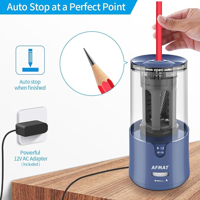 AFMAT Electric Long Point Pencil Sharpener - Image 5