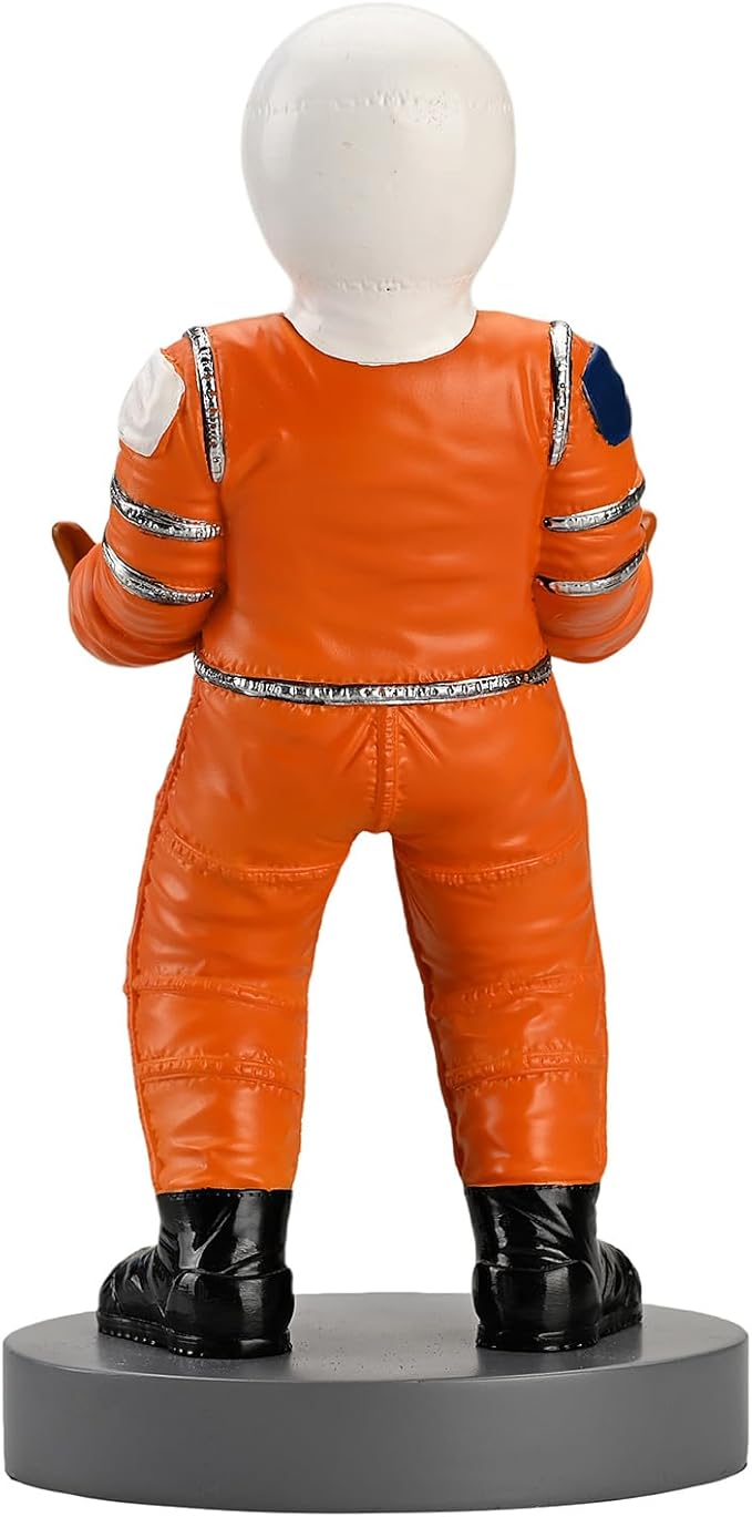 Astronaut Mobile Phone & Pen Holder, Device Stand, Desk Organizer Decorative Pencil Holder(Orange&Black)-DeskLoop Office