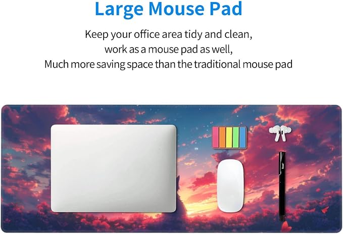 Gaming Mouse Pad Desk Pad, Extended Big Mouse Pad, 31.5x11.8 Inch Long Computer - Image 6
