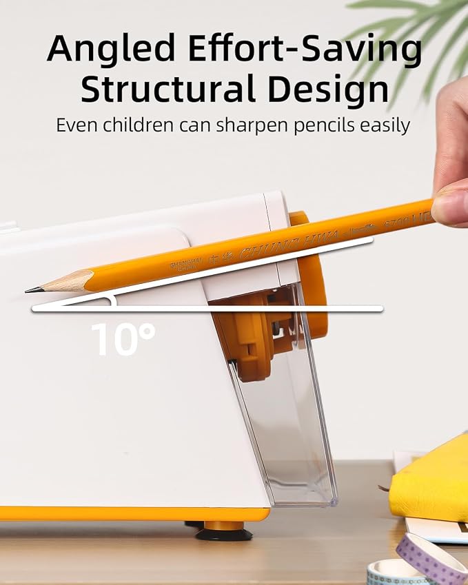 ZMOL Heavy Duty Electric Pencil Sharpener, 6-Hole Classroom Pencil Sharpener - Image 7