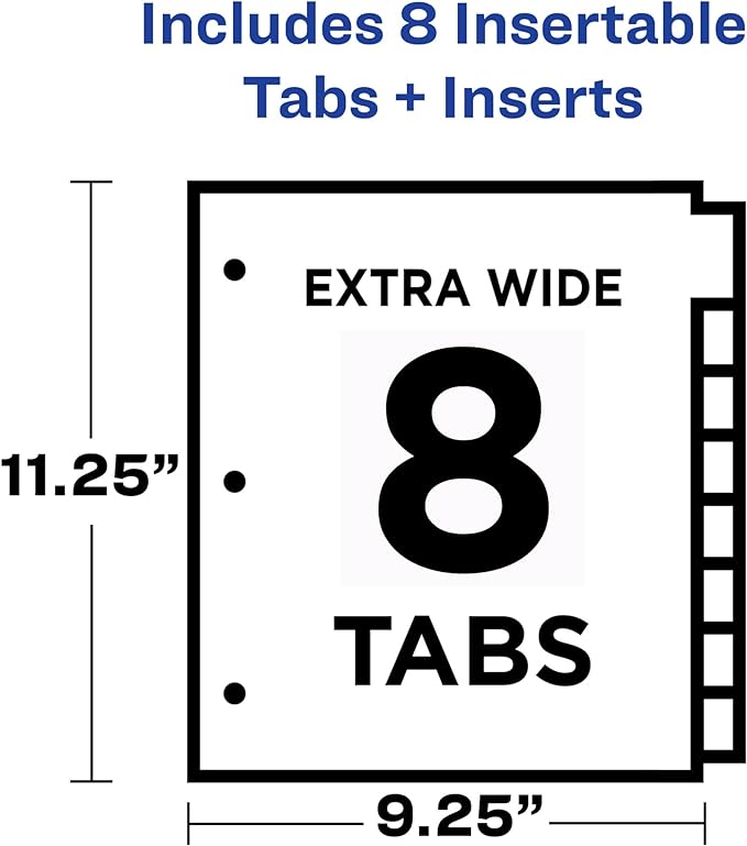Avery Insertable Plastic Dividers - Image 3