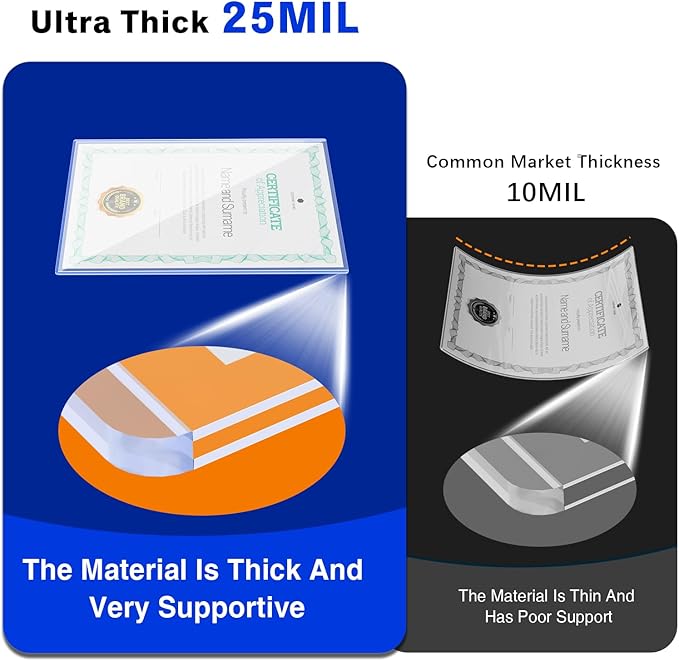 8.5x11 Heavy Duty Document Toploader Sleeves - Image 4