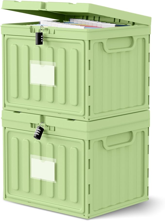 Oterri Plastic File Box with Lid by Oterri