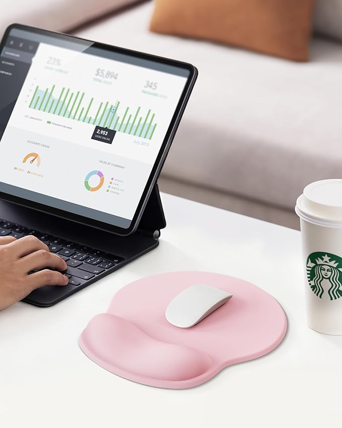 Mouse Pad with Wrist Rest, Ergonomic Mouse Pads - Image 7