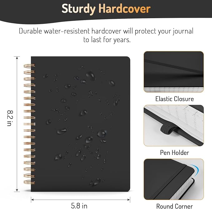 Forvencer Lined Spiral Journal Notebook - Image 6