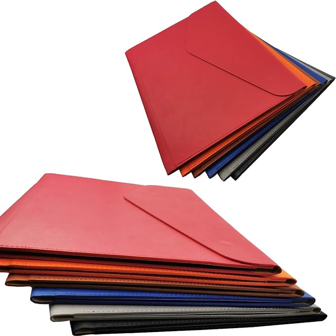 PU Leather A4 File Folder Document Holder Waterproof Portfolio Envelope Folder - Image 7