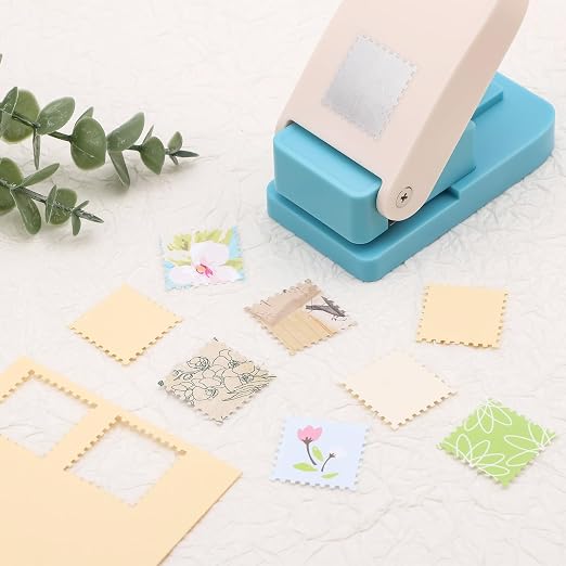 5Size Stamp Punch, 1.5x1.25in & 1x0.8in & 0.6x0.5in Rectangle Postage Stamp - Image 6