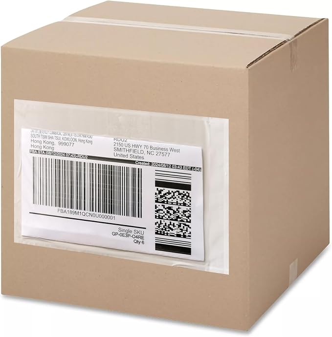1000 Pcs 7'' x 10'' Clear Packing List Envelopes Adhesive Shipping Label Pouch - Image 5