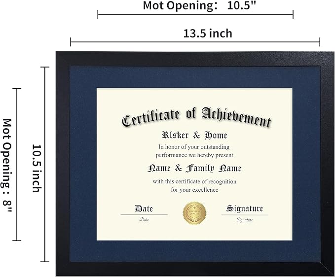 ELSKER&HOME 8.5x11 Certificate Frame Black - Image 3